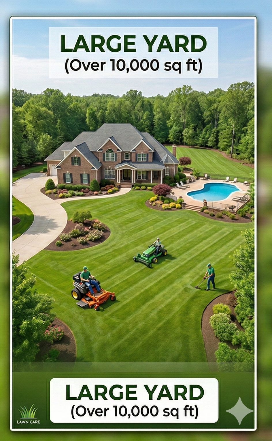 Large yard